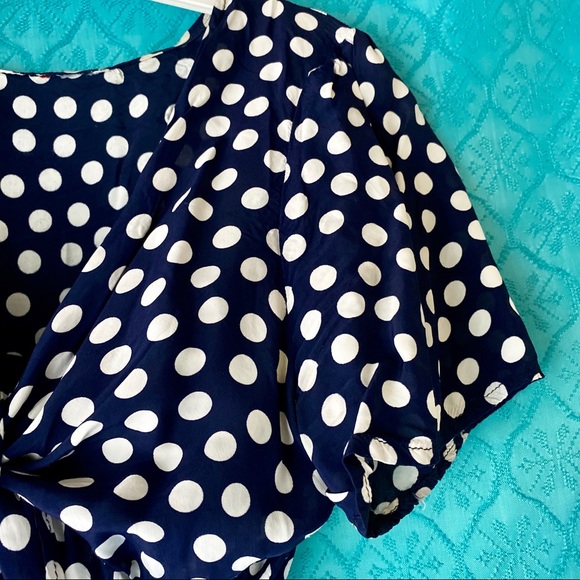 Vintage Tops - ❌ SOLD    1940s Tie Front PinUp Rockabilly Top